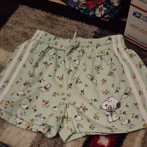 Hybrid Apparel Mint Snoopy Kids Shorts